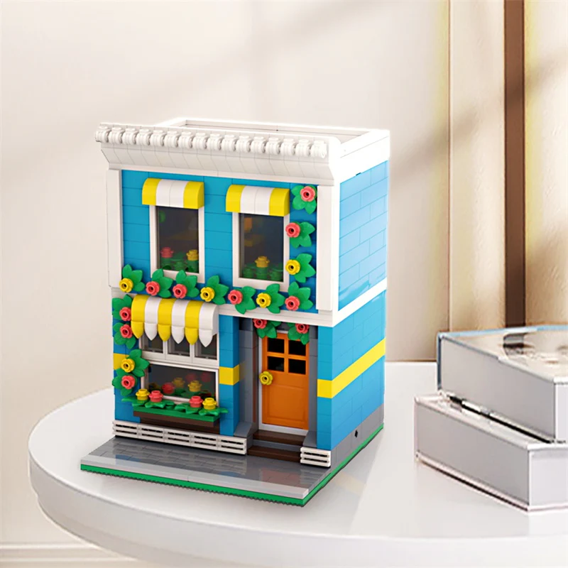 GOBRICKS MOC 136491 Flower shop - YWOBB