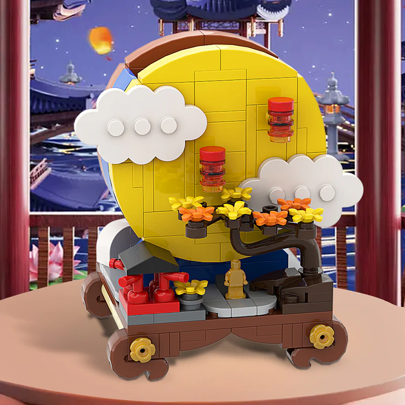 GOBRICKS MOC A0167 moon full moon - YWOBB