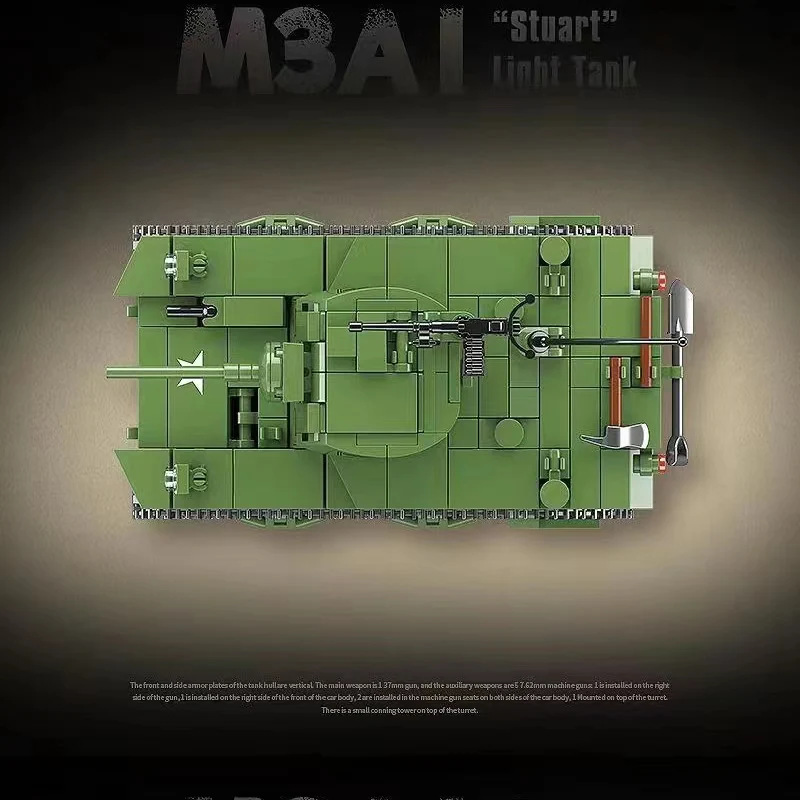 QuanGuan 100103 M3 Stuart Light Tank - YWOBB