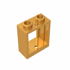 GOBRICKS GDS-783 Window 1 x 2 x 2 Flat Front - YWOBB