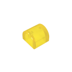 GOBRICKS GDS-M255	Slope Curved 1 x 1 x 2/3 Double - YWOBB