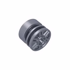 GOBRICKS GDS-1157 Wheel 18mm D. x 14mm with Pin Hole, Fake Bolts and Shallow Spokes - YWOBB