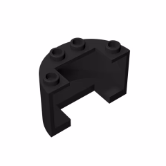GOBRICKS GDS-1127 Cylinder Half 2 x 4 x 2 with 1 x 2 Cutout - YWOBB