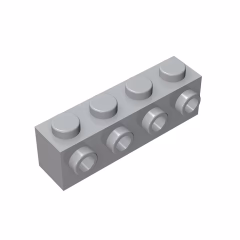 GOBRICKS GDS-637  Modified 1 x 4 with 4 Studs on  Side - YWOBB