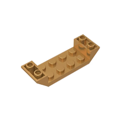 GOBRICKS GDS-687  Inverted 45 6 x 2 Double with 2 x 4 Cutout - YWOBB