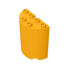 GOBRICKS GDS-1134 Cylinder Half 2 x 4 x 4 - YWOBB