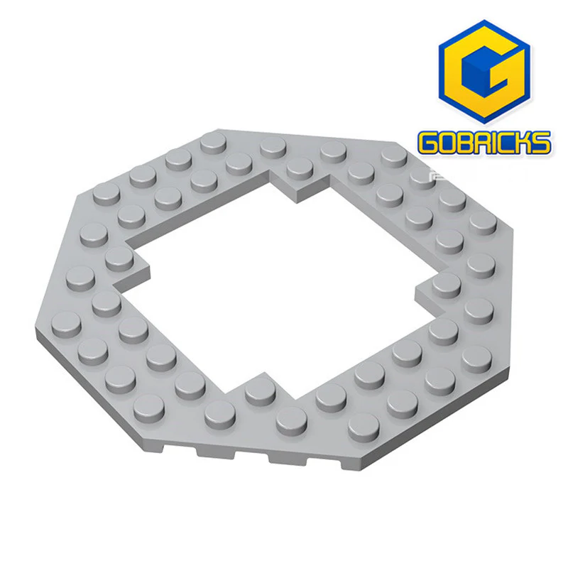 GOBRICKS GDS-1186 Modified 10 x 10 Octagonal with 6 x 6 Open Center - YWOBB