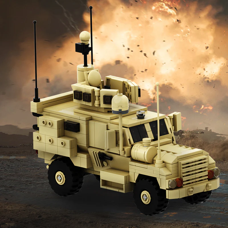 GOBRICKS MOC 67376 4x4 MRAP - YWOBB