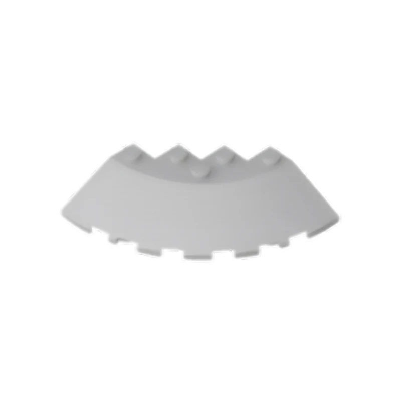 GOBRICKS GDS-90469 Brick Round Corner 6 x 6 with Slope 33 Edge Facet Cutout - YWOBB