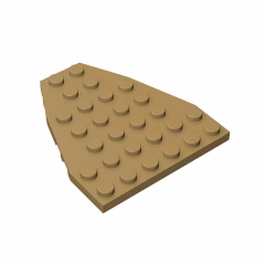 GOBRICKS GDS-770  Plate 7 x 6 with Stud Notches - YWOBB