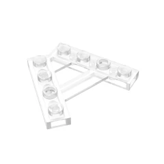 GOBRICKS GDS-727  Plate A-Shape with 2 Rows of 4 Studs - YWOBB