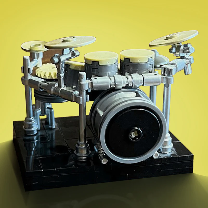 GOBRICKS MOC 121738 Drumset with Rack-System - YWOBB
