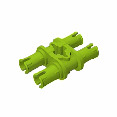 GOBRICKS GDS-868 Pin Double with Axle Hole - YWOBB