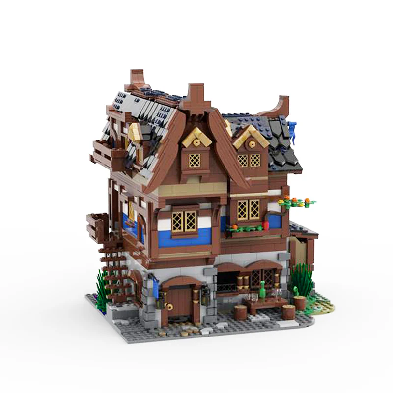 GOBRICKS MOC 70187 MEDIEVAL TAVERN & INN - YWOBB