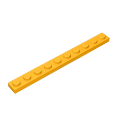 GOBRICKS GDS-507 Plate 1 x 10 - YWOBB