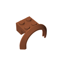 GOBRICKS GDS-1318 Mudguard 4 x 2 1/2 x 1 2/3 with Arch Round - YWOBB