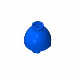 GOBRICKS GDS-1194 Round 2 x 2 Dome Bottom with Studs - YWOBB