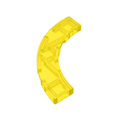 GOBRICKS GDS-1276 Round Corner 4 x 4 Macaroni Wide - YWOBB