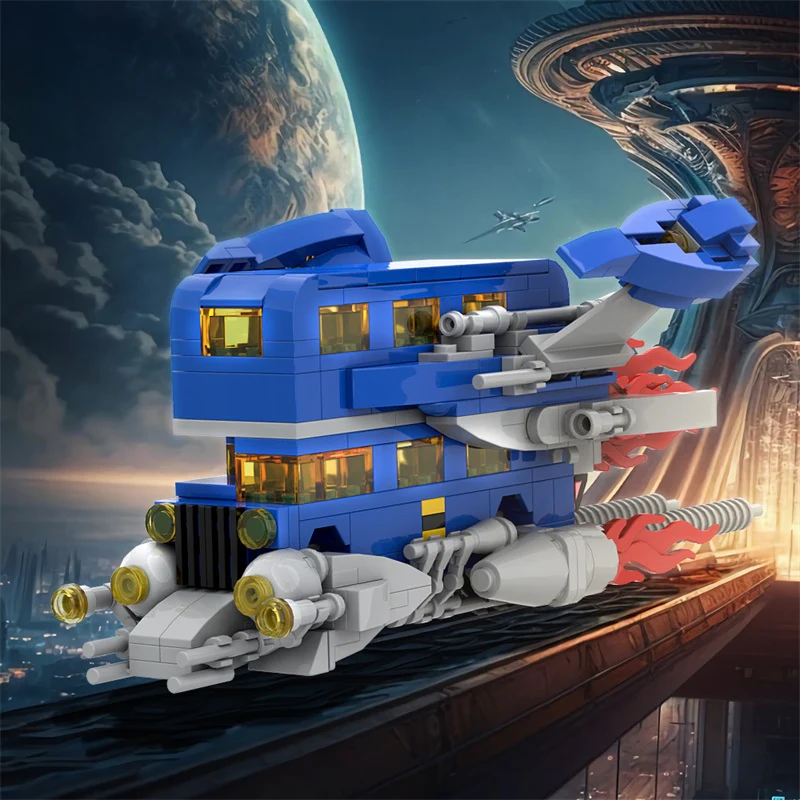 GOBRICKS MOC 13102 Classic Space London Bus 40220 - YWOBB