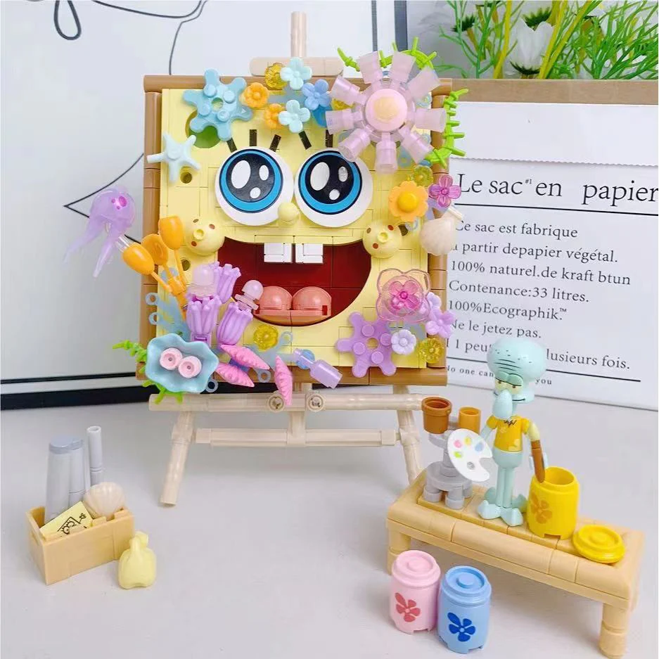 SEMBO 612215 SpongeBob SquarePants: The Art of Flowers - YWOBB
