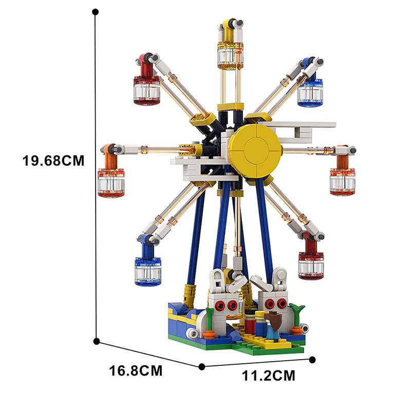 GOBRICKS MOC A0160 Moon Rabbit Ferris Wheel - YWOBB