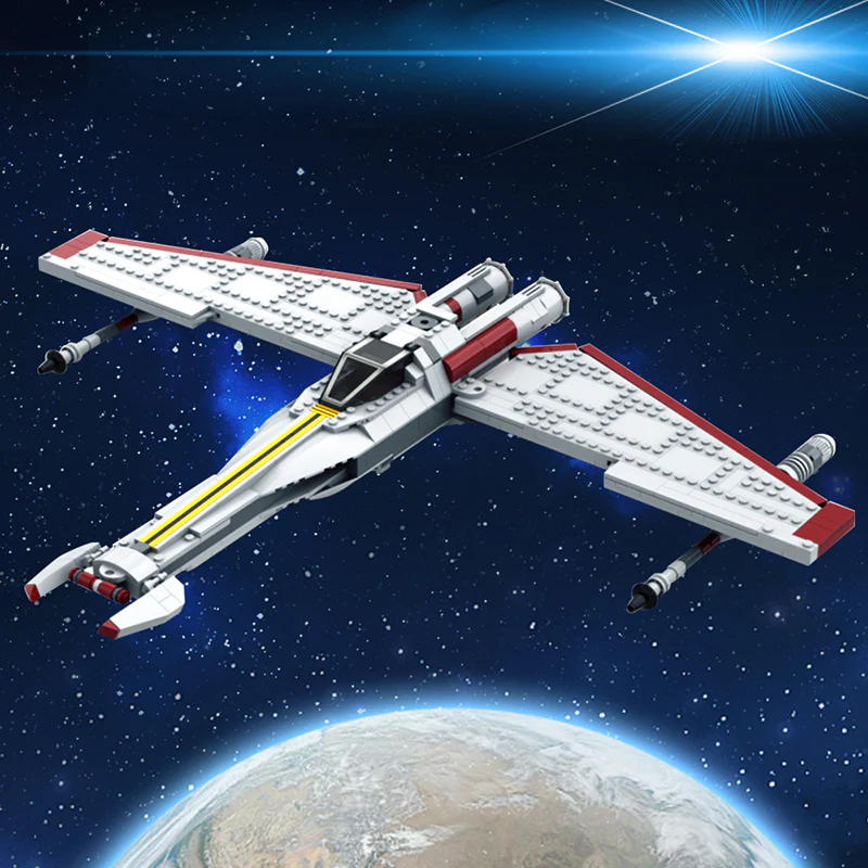 GOBRICKS MOC 47427 Republic Striker-Class Starfighter - YWOBB