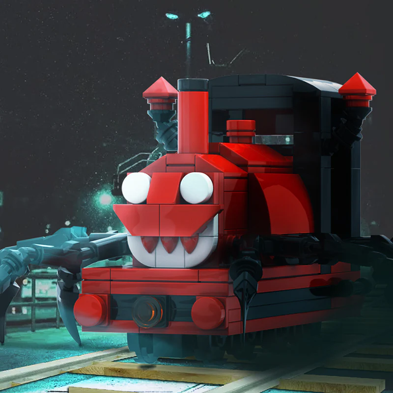 GOBRICKS MOC A0374Y02 Charles Scary Train (Small) - YWOBB
