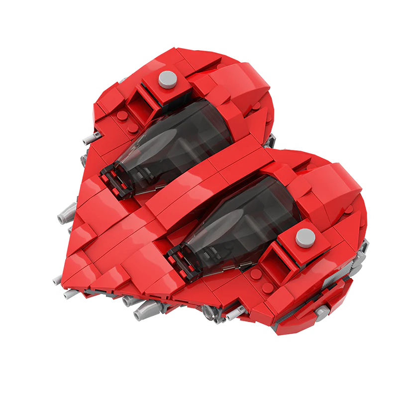 GOBRICKS MOC 146806 Herz-class split/tandem interceptor - YWOBB