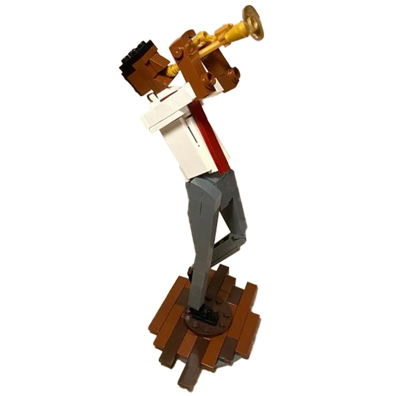 GOBRICKS MOC 129361 Trumpet Player - YWOBB