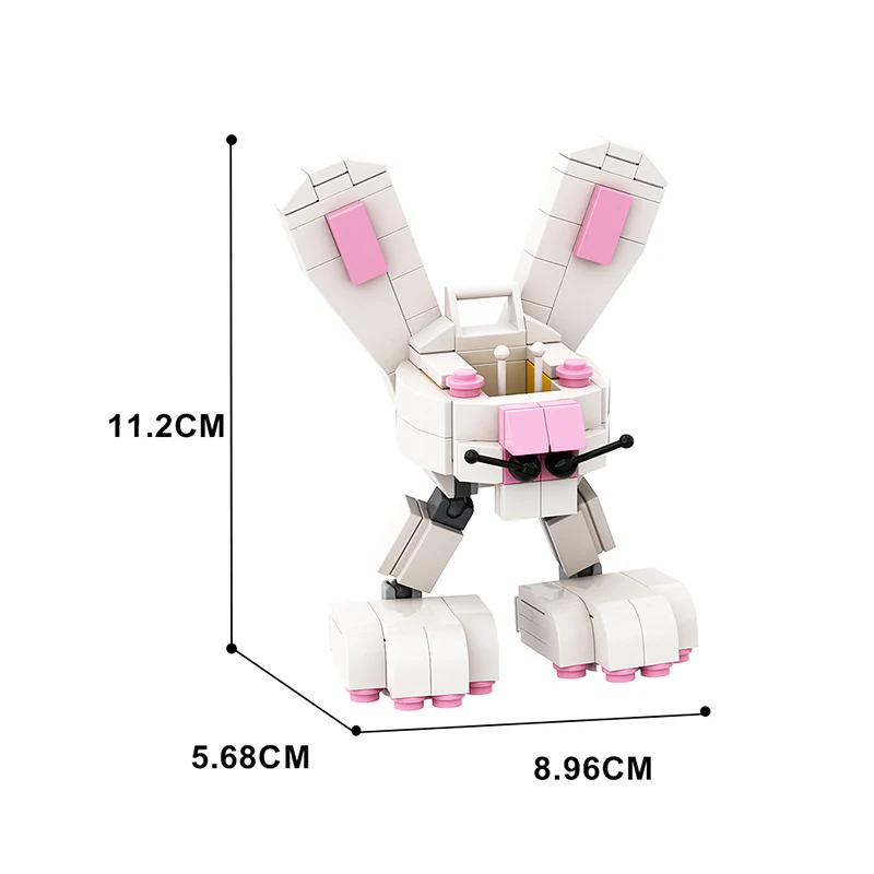 GOBRICKS MOC 142408 Bunny-bot - YWOBB