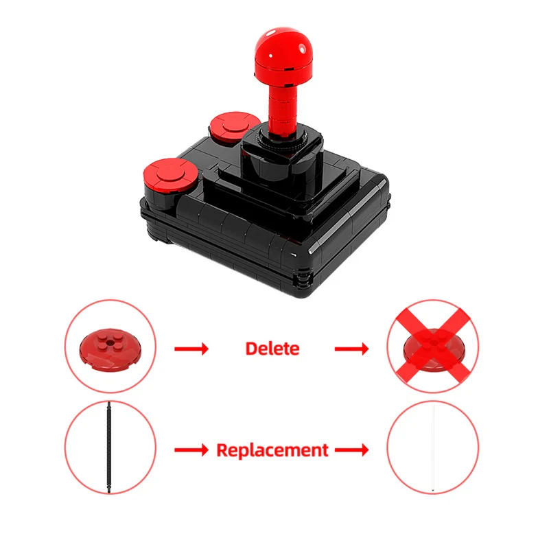 GOBRICKS MOC 176988 Competition PRO Full scale Joystick with moving parts - YWOBB