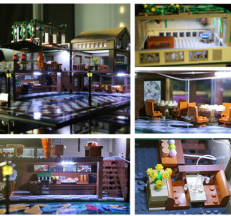 SEMBO 601093 Coffee Shop with LED lights - YWOBB