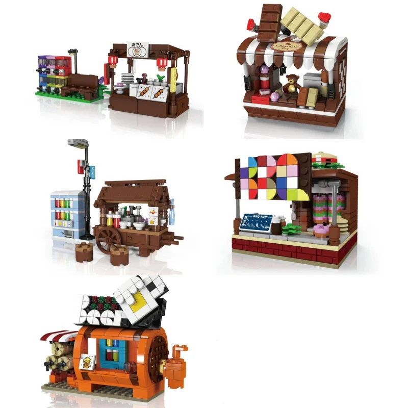 Mould King 24025-24029 Mini Street View Series - YWOBB