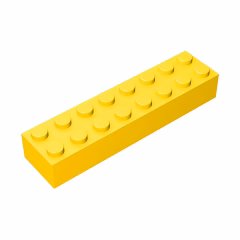 GOBRICKS GDS-544 Brick 2 x 8 - YWOBB
