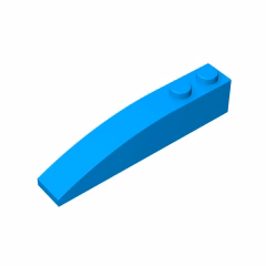 GOBRICKS GDS-655  Curved 6 x 1 - YWOBB