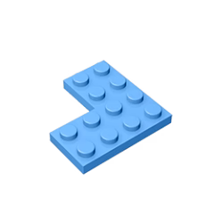 GOBRICKS GDS-696 Plate 4 x 4 Corner - YWOBB