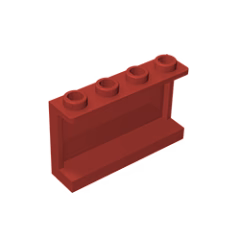 GOBRICKS GDS-787 Panel 1 x 4 x 2 with Side Supports - Hollow Studs - YWOBB