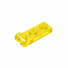 GOBRICKS GDS-646 Modified 1 x 2 with Bar Handle on End - Closed Ends - YWOBB