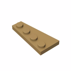 GOBRICKS GDS-549  Plate 4 x 2 Right - YWOBB
