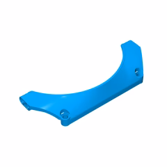 GOBRICKS GDS-1025 Panel Car Mudguard Arched 15 x 2 x 5 Straight Top - YWOBB