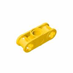 GOBRICKS GDS-935 Axle and Pin Connector Perpendicular 3L with Center Pin Hole - YWOBB