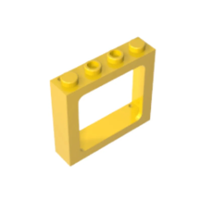 GOBRICKS GDS-2038 Window 1 x 4 x 3 Train - 2 Hollow Studs and 2 Solid Studs - YWOBB