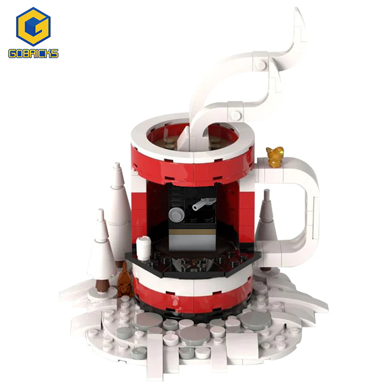 GOBRICKS MOC 129164 Cup-o-Jolly Java Stand - YWOBB