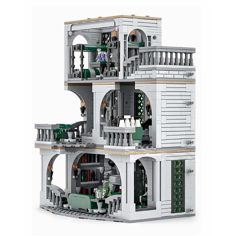 GOBRICKS MOC 154155 Slytherin Common Room and Dorm - YWOBB