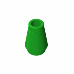 GOBRICKS GDS-606 Cone 1 x 1 without Top Groove - YWOBB