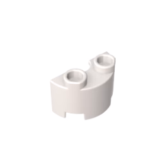 GOBRICKS GDS-90040 Cylinder Half 1 x 2 x 1 - YWOBB
