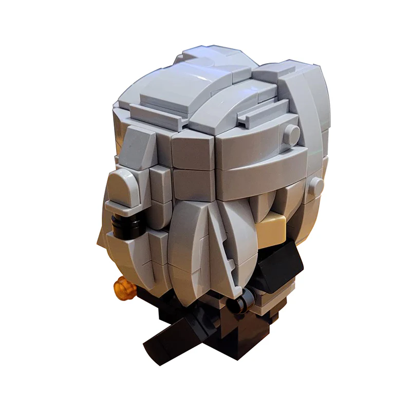 GOBRICKS MOC 96298 Geralt of Rivia Brickheadz MOC - Netflix The Witcher - YWOBB
