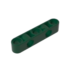 GOBRICKS GDS-1591 Liftarm Modified Perpendicular Holes Thick 1 x 5 - YWOBB