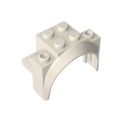 GOBRICKS GDS-2021 Vehicle Mudguard 4 x 2 1/2 x 2 1/3 with Arch Round - YWOBB