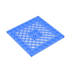 GOBRICKS GDS-1122 Plate, Modified 8 x 8 with Grille - YWOBB